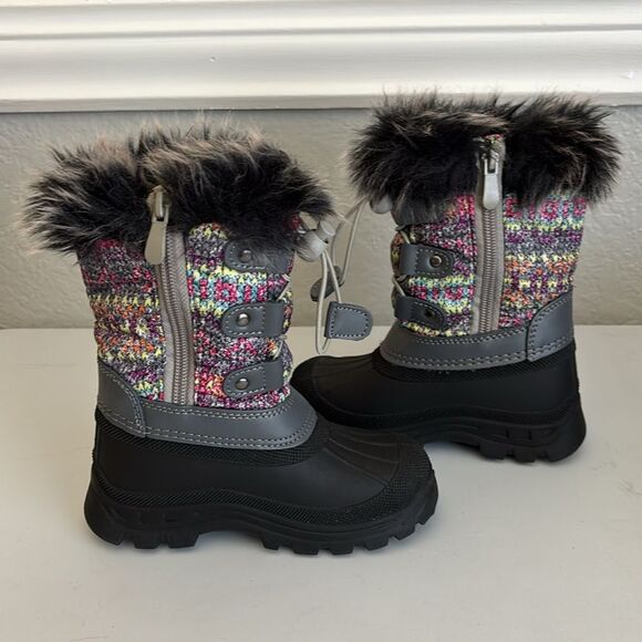 Dream Pairs Kids Waterproof Snow Boots Size 9T - Picture 3 of 12